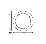 Plafoniera LED inteligenta Ledvance Smart+ WiFi ORBIS WOOD, 24W, 2950 - imagine 2