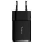 Incarcator retea Baseus Compact, negru - imagine 2