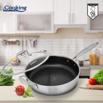 TIGAIE ADANCA INOX +CAPAC STICLA IN 3 STRATURI  28*7.5CM, - imagine 6