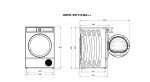 Uscator de rufe HEINNER HHPD-V9T1CHSA++, 9 kg, Clasa: E, Argintiu - imagine 3