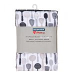 "Set 3 Prosoape Gri Microfibra 45x70cm- Ustensile - imagine 2