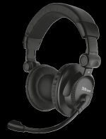 Casti cu microfon Trust Como, negru - imagine 2