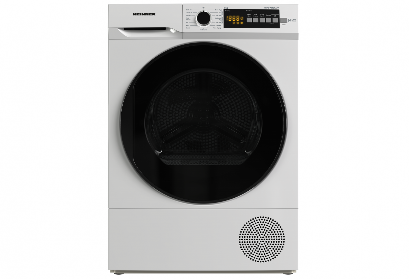 overlay_e4d0703abbf7ba4dbedc46e86af2f049.png Uscator de rufe HEINNER HHPD-V9T2KA++, 9 kg, Clasa: E, Alb - imagine 1