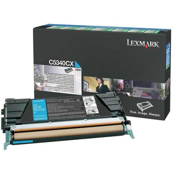Toner Lexmark C5340CX, cyan, 7 k, C534dn , C534dtn ,