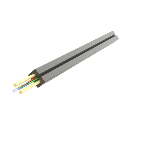 Cablu fibra optica 4 fibre flat drop SM, 100N, intarziere