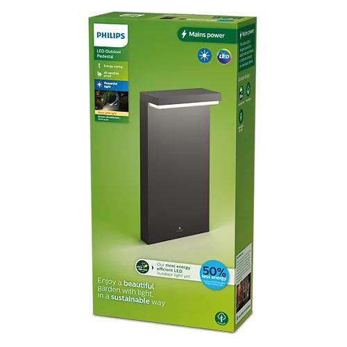 Stalp LED pentru exterior Philips BUSTAN, 3.8W, 800 lm, lumina