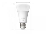 2 Becuri LED inteligente Philips Hue A60, Bluetooth, E27, 9W - imagine 2