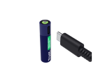 Baterii reincarcabile AAA Trust, incarcate prin USB-C, putere intrare 1.2W, - imagine 2
