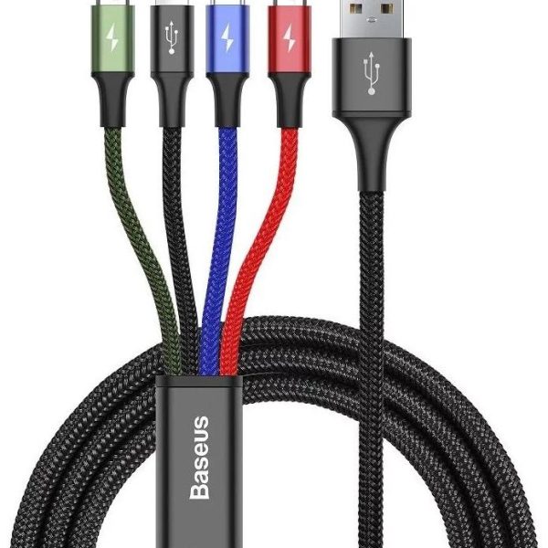 Cablu Baseus CA1T4-B01 1.2m, negru