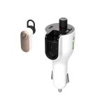 Modulator auto FM Spacer cu casca Bluetooth 5.0, earphone 30mAh, - imagine 2