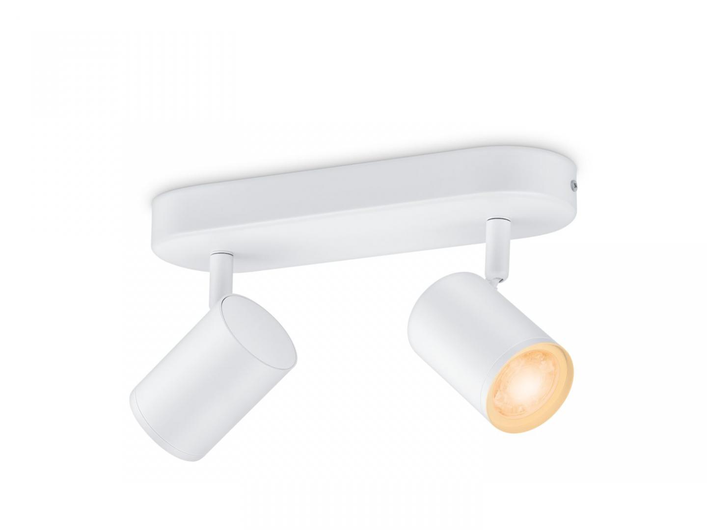 overlay_e801d67c2e09d770c8d3abbee068e8e4.jpeg Spot LED RGB WiZ Imageo, Wi-Fi, Bluetooth, 2x4.9W, 690 lm, - imagine 1