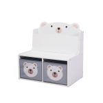 Bancuta cu spatiu de depozitare jucarii si carti Bear, U-Grow - imagine 2