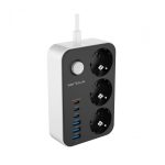 Prelungitor cu protectie Serioux SRXP-PS36B, 3 prize schuko Tensiune intrare: - imagine 2