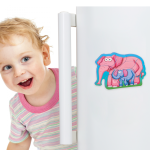 PUZZLE DIN SPUMA EVA-MAMA SI PUIUL ELEFANT,8 PIESE, PUEDO - imagine 3
