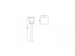 Stalp tip felinar LED RGB pentru exterior Philips Hue Econic, - imagine 3