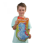 PUZZLE DIN SPUMA EVA, MAXI CU 10 PIESE, ALBASTRU, PUEDO - imagine 2