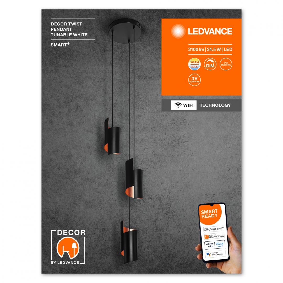 overlay_e97f454f01903fe10bcf7f17cefe38a9.jpg Pendul LED inteligent Ledvance SMART+ WiFi DECOR TWIST, 24.5W, 2100 - imagine 1