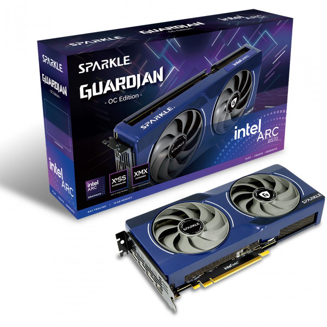 overlay_e9abd3c2fb9e5626578e2de837dacd8f.jpg Placa video Sparkle Intel Arc B570 GUARDIAN OC, 10GB GDDR6, - imagine 1