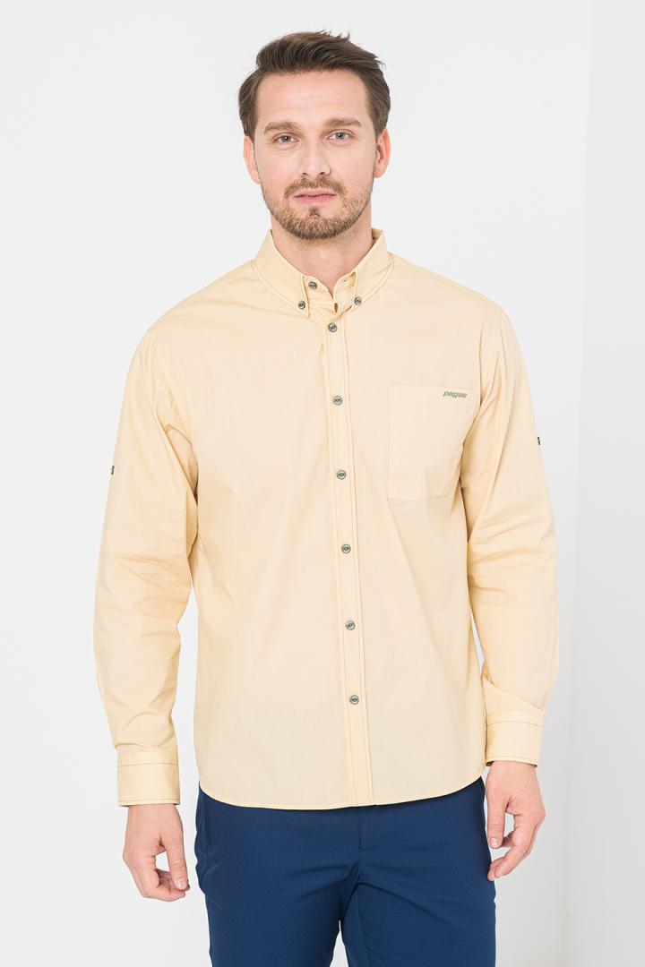 overlay_e9bff92458c4ec44cd5df99a7e3684da.jpg CAMASA CASUAL BARBATI BEIGE L - imagine 1