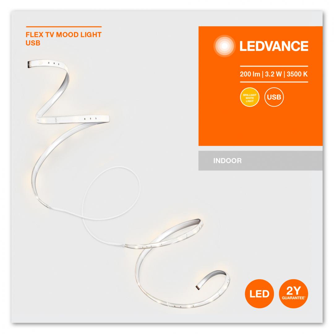 overlay_ea3f5d61cf4e7b25708882178c4d4347.jpg Banda LED pentru TV Ledvance FLEX MOOD LIGHT, 2.7W, 5V, - imagine 1