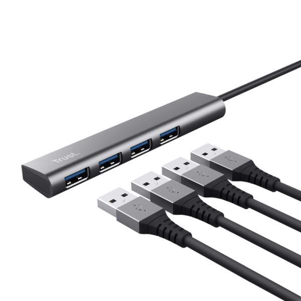 HUB USB Trust Halyx, USB-A la 4 x USB-A 3.2