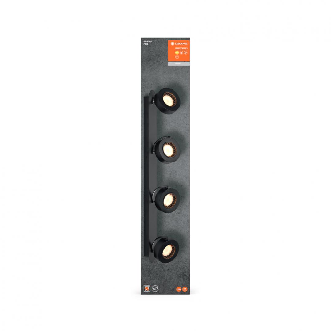 overlay_eb3f744a6a9bdc12856d6ea6ec8fa76c.jpg Spot LED cvadruplu ajustabil Ledvance DECOR VENUS, 21W, 2000 lm, - imagine 1
