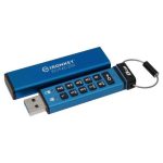 Memorie USB Kingston Keypad 200 8GB, USB 3.2, Albastru - imagine 4