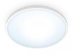 Plafoniera LED WiZ SuperSlim, Wi-Fi, Bluetooth, 16W, 1500 lm, luminaalba(2700-6500K),