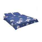 Lenjerie Vanora de pat king size Microfibra Blue Daisy - imagine 2