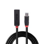 Adaptor Lindy USB 3.0 Active Extension Slim, material PVC, lungime - imagine 3
