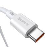 Cablu Baseus Superior CATYS-B02 1m, alb - imagine 2