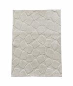 Covor, model in relief,Stone,120x160 Crem