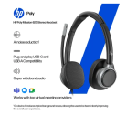 Casti Head-band Poly Mission 625 Stereo USB Wired Headset, Cu - imagine 4