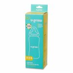 Biberon de sticla 260 ml+2 tetine extra, U-Grow - imagine 4