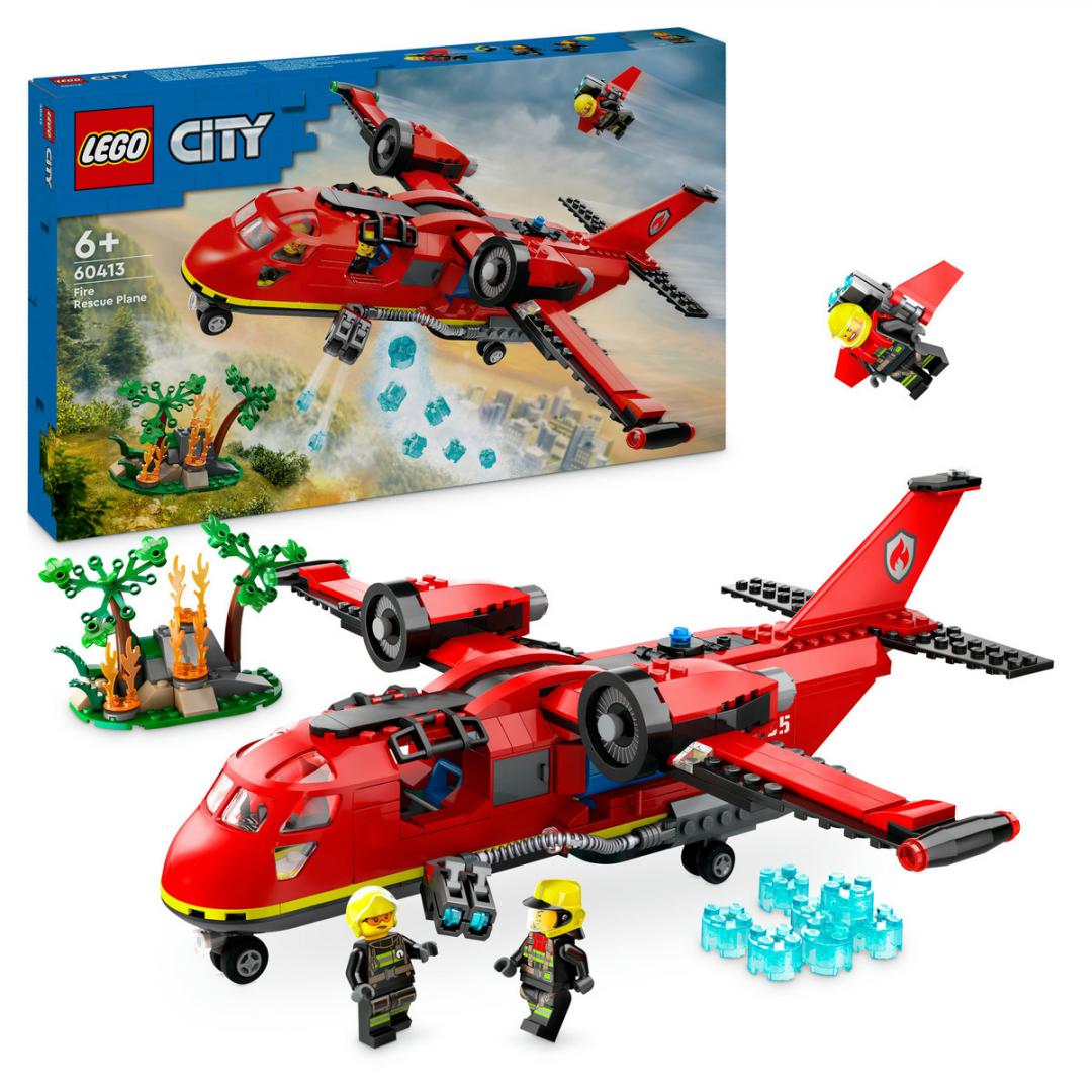 overlay_edf54e7d4395e1a57f6426c339370278.jpg LEGO® CITY 60413 AVION DE POMPIERI - imagine 1
