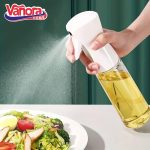 SET 2 STICLE CU PULVERIZATOR ULEI/OTET 200 ML, ALB SI - imagine 6