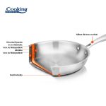 TIGAIE INOX 3 STRATURI 24X4 CM, ATOMIC3, COOKING BY HEINNER - imagine 6