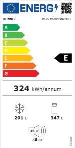 Side by Side HEINNER HSBS-M548NFINVXE++, No Frost, 548 L, Clasa - imagine 3