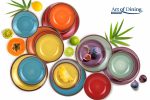 SERVICIU  MASA CERAMICA 18PCS, AQUARELLE, ART OF DINING BY - imagine 2