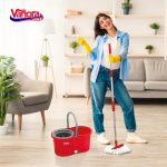 SET CURATENIE CU MOP ROTATIV, CLEAN360, ROSU - imagine 4