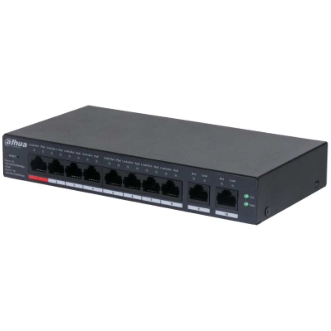 overlay_ef68a5c9333e416c3e1d641a9c9ff945.png Dahua 10-Port Cloud Managed Desktop Gigabit Switch cu 8-Port PoE, - imagine 1