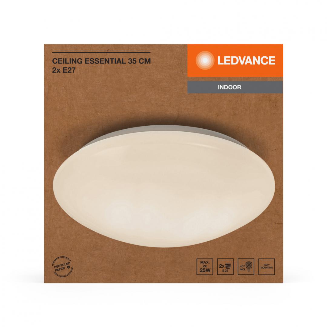 overlay_ef7182e56f3847124ba997eb487ae8cc.jpg Plafoniera Ledvance Essential, excl.2xE27, Ø35cm / ↕ 12cm, IP20 ,metal/PMMA, - imagine 1