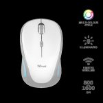 Mouse Trust Yvi FX, Wireless, alb - imagine 2