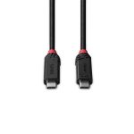 Cablu Lindy 2m USB4 240W Type C, 40 Gbps, Black - imagine 3