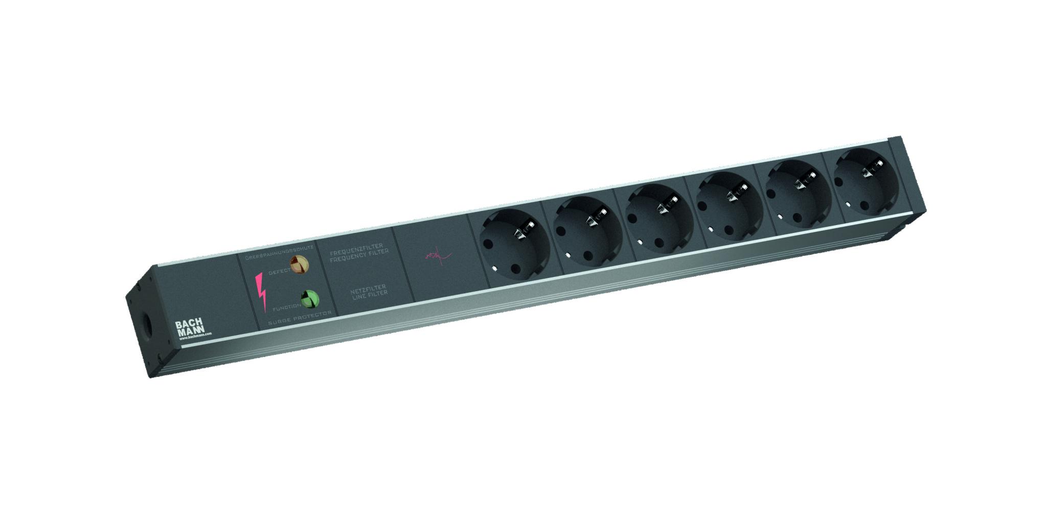 overlay_f173f691d52c2509fcef2a81058d6d7c.jpg Bachmann IT PDU 6x prize Schuko , protectie supratensiune,6,5kA - imagine 1
