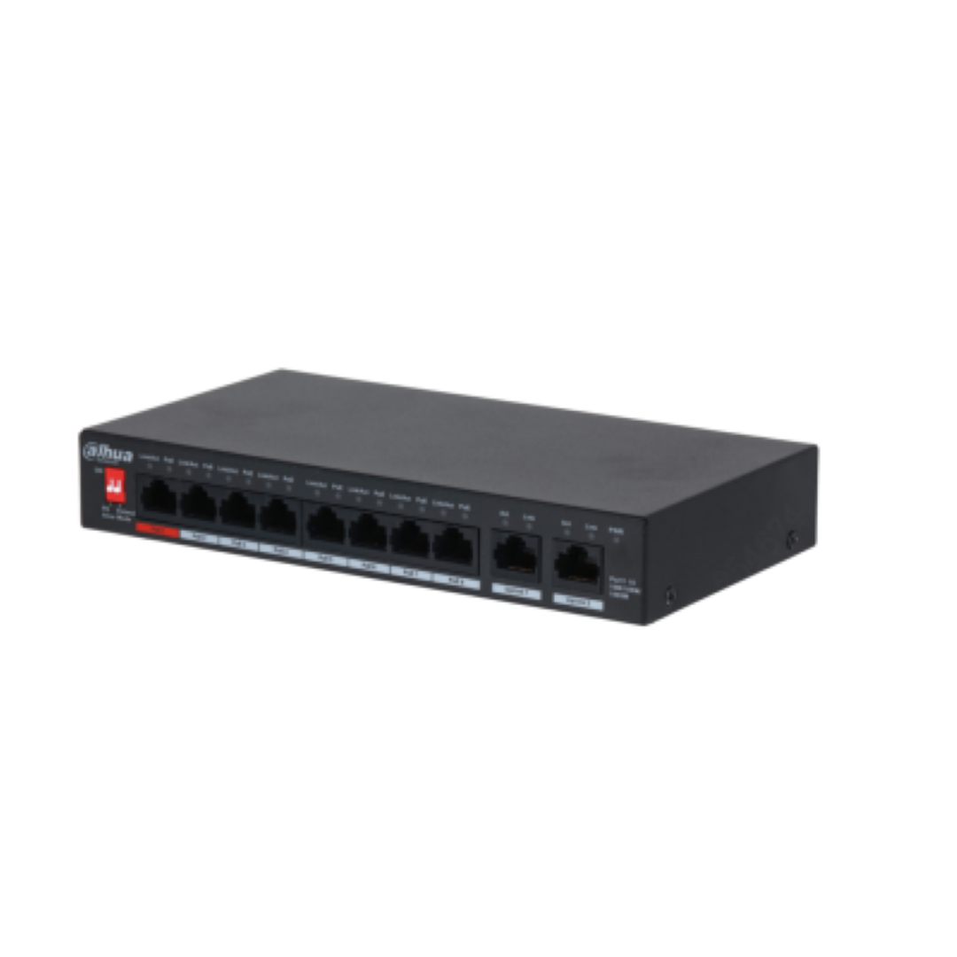 overlay_f20248dee9a05171b477a0ef3e75de45.png Dahua switch 8 porturi Gigabit PFS3010-8GT-96 V2, Unmanaged, Interfata: 8 - imagine 1