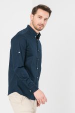 CAMASA CASUAL BARBATI DARK NAVY XL - imagine 2