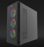 Carcasa AQIRYS Naos Pro ARGB, Mid Tower, Black - imagine 3