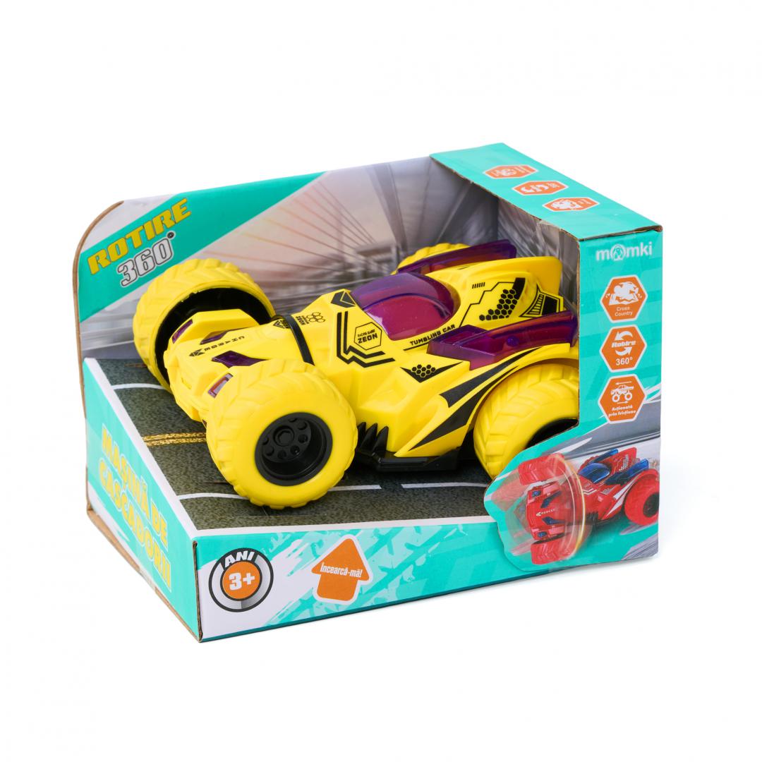 overlay_f2fef9a6d5538f51dad0ce658eb1e9a6.jpg MASINA PENTRU CASCADORII, OFF-ROAD, 360 DE GRADE, MOMKI, GALBEN - imagine 1