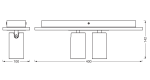 Spot LED dublu ajustabil Ledvance DECOR MERCURY, 2xGU10, 2x3.4W, 460 - imagine 3